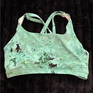 Fleo Mint Green Strappy Sports Bra